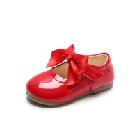 Children's candy colored leather shoes