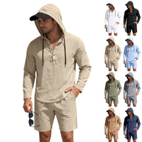 Lightweight Breathable Loose-fit Linen Mens Suit