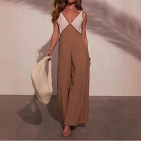 Fashion Special Multicolor Bust Jumpsuit Women