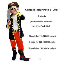 Adult Men's And Women's Fancy Dress Ball Performance Costume Captain Costume