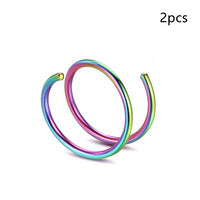 Man Women Septum Piercing Nose Ring Lip Ring Earrings