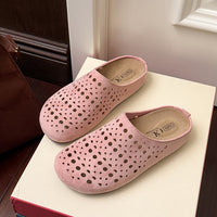 Women's Thick-soled Boken Toe-cap Half Slippers