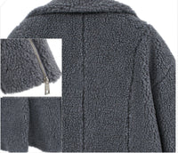 Women's Solid Color Mid-Length Woolen Coat Coat