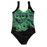 Feather positioning print bikini