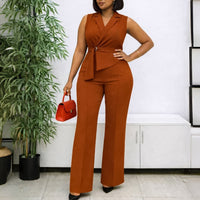 Summer Fashion Elegant Solid Color Jumpsuit For Women