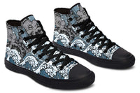 Printed Couple High Top Canvas Shoes