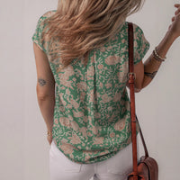 Vintage V-Neck Casual Womens Shirt