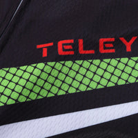 TELEYI black and green short-sleeved jersey