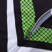 TELEYI black and green short-sleeved jersey