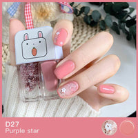 Gemini Nail Polish Water-based Bright Face Peeling And Tearing Two-bottle Set Twin Combo