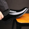 Invisible Increase Men's Shoes 6cm Pointed Toe Business Suits Men's Leather Shoes