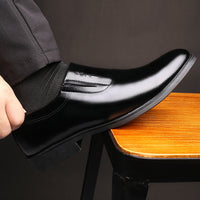 Invisible Increase Men's Shoes 6cm Pointed Toe Business Suits Men's Leather Shoes