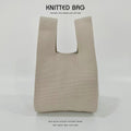 Womens Knitted Yarn Tote Bag Versatile And Easy To Style