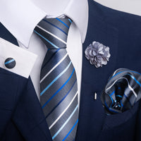 Men's Tie Suit Pocket Square Combo 8
