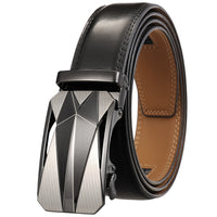 Automatic Buckle Belt Cowhide Men's Belt Wholesale Two-layer Cowhide