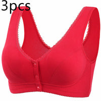 Sports Cotton Women's Large Size Vest Without Steel Ring