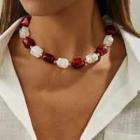Ethnic Patchwork Style Irregular Multicolored Chain