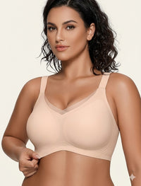 Womens Seamless Jelly Bras No Underwire Comfort Push Up Bras Buttery Soft Wireless Bralette Full Coverage Sports Bra