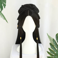 Ancient Costume Wig Female Ancient Style Han Chinese Clothing Lazy Whole Head Cover