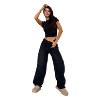 Loose Wide-leg Jeans For Fall
