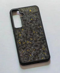 Carbon Fiber Silicone Patch Phone Case