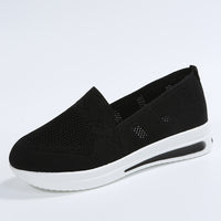 Women's Large Size Casual Flat Platform Wedge Heel Shoes