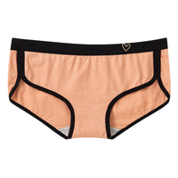 Cute Girl Pure Cotton Heart-shaped Seamless Briefs