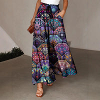 Bohemian Style Printed Women's Fashion Skirt