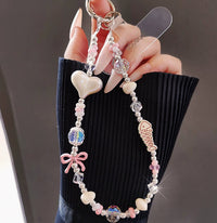 Beaded DIY Bag Charm Versatile Wrist-style Phone Accessory Lanyard