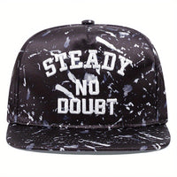 Flat Brim Camouflage Street Embroidery Letters Hip Hop Hat