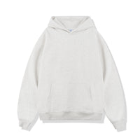 Fleece-lined Hooded Solid Color Loose Thick Trendy Brand Men