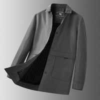 Plus Size Men's Clothing Loose Stand Collar Coat