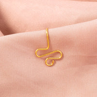 Exaggerated U-shaped Hand-wound Irregular Fake Nose Ring