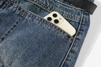 Design Sense Niche Buttocks Wrapped Denim Skirt