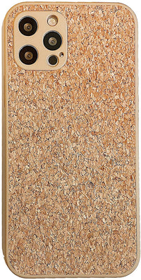 Wood Grain Phone Case Silicone Straight Edge Fine Hole