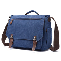 Men's Business Crossbody Canvas Portable Briefcase