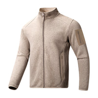 Outdoor Sports Stand Collar Men's Cardigan Tide Fleece Sweater Coat