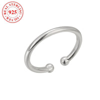 S925 Sterling Silver Simple Bracelet Women's Opening Toe Ring