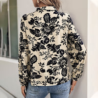 Retro Printed Elegant Shirt Top For Women