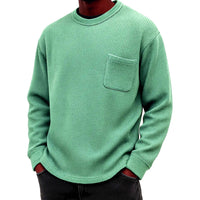 Men's Plus-Size Casual Crew-Neck Long-Sleeve Sweatshirt Top