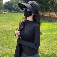 Ice Silk Sun Protection Clothing Women's Slim-fit UV-proof Tight Sports Jacket