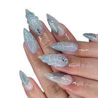 3D Three-dimensional Popular Rhinestone Relief Fake Nails