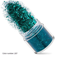 Green Manicure Set 12 Colors Mixed Nail Sequins Glitter Powder Gradient Laser Powder