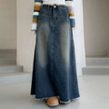 Versatile Retro Mid-length A- Line Skirt