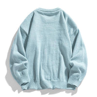 Twist Stripes Pullover Bottoming Shirt Autumn And Winter Furry Sweater