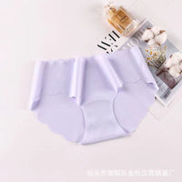 Women's Pure Cotton One-piece Ice Silk Seamless Panties