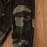 Girls camouflage overalls suit