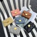 Women's Flip Rhombus Leather Short Wallet