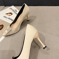 French Girl Fine Heeled High Heels