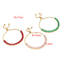 Single-sided Zircon-studded Chain Pearl Bracelet